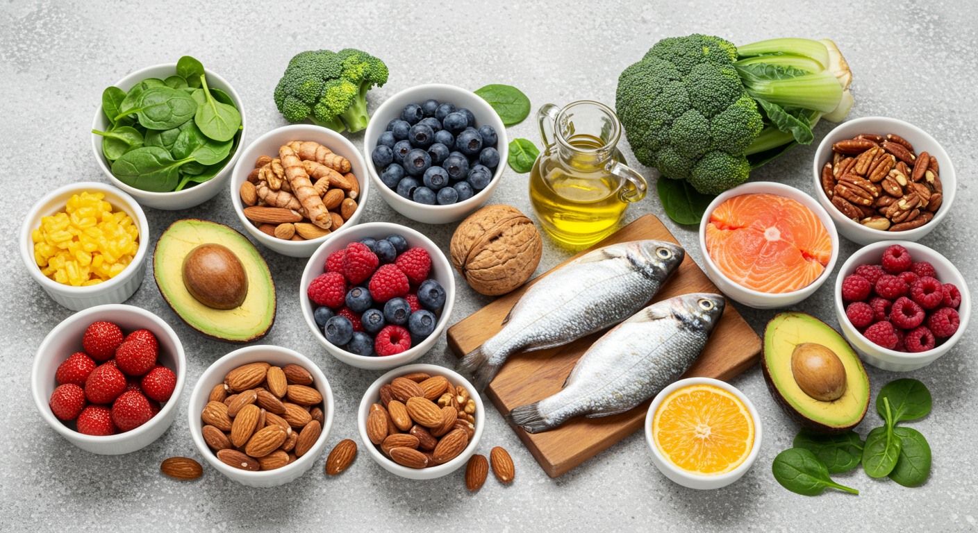 Healthy anti-inflammatory foods for endometriosis diet